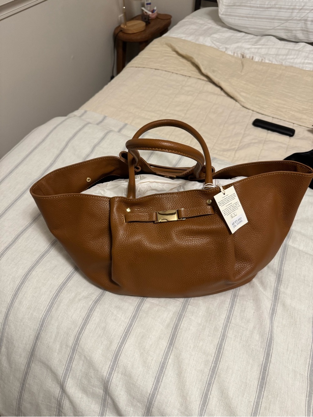 Brown Italian Leather Handbag
